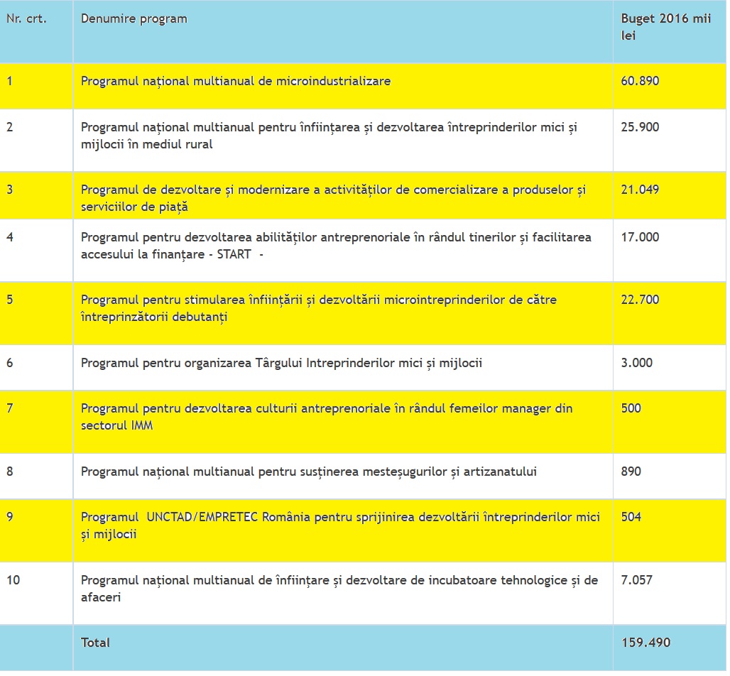 Cei 10.000 - 30.000 euro de la stat. Vin banii pentru antreprenorii debutanti, femeile-manager si alte categorii de oameni de afaceri. Cele 4 programe care trebuie sa inceapa in iunie
