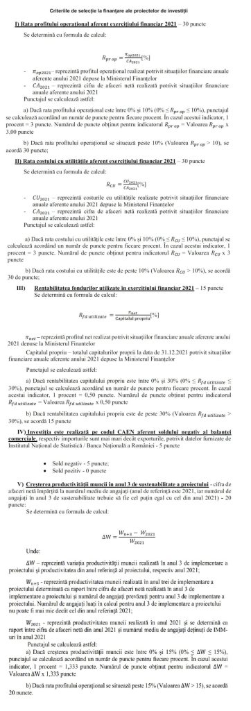 Granturi IMM 2022: Grilele de punctaj modificate și un avertisment: „Atenție, să ne facem calculele corect și să nu ne asumăm în orb, doar pentru că ne recomandă consultantul”