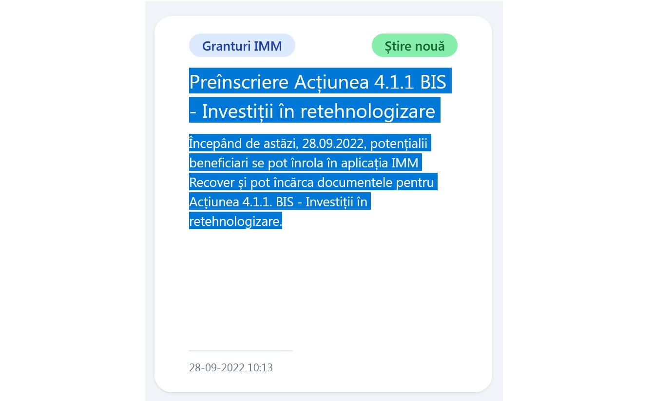 preinscrieri granturi imm 411 bis