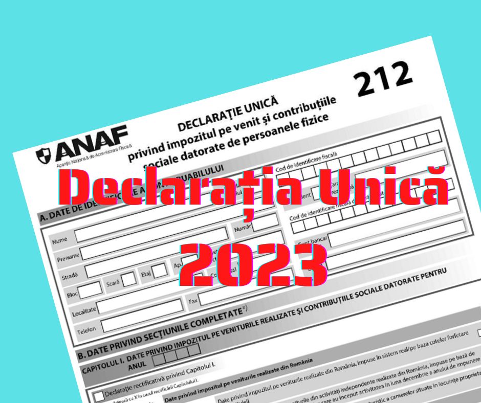 Declarația Unică 2023