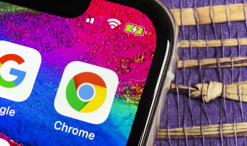 Aplicația Chrome pe iPhone