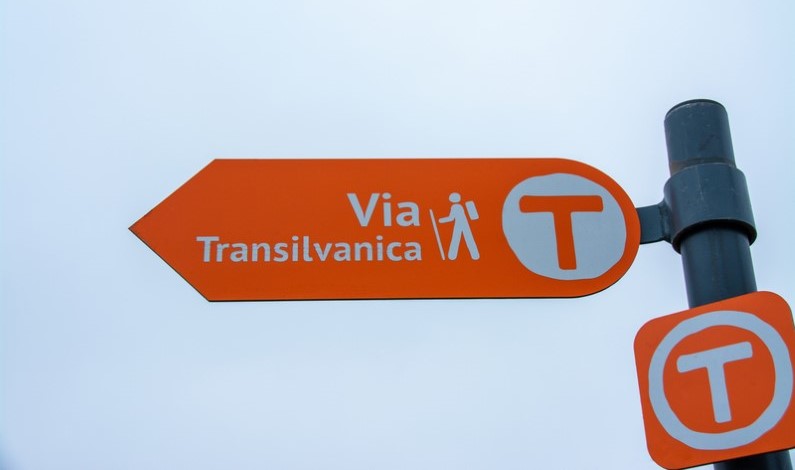 Semn pentru Via Transilvanica