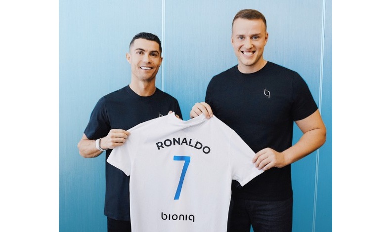 Cristiano Ronaldo, cu Vladimir Fedotov, CEO-ul Bioniq