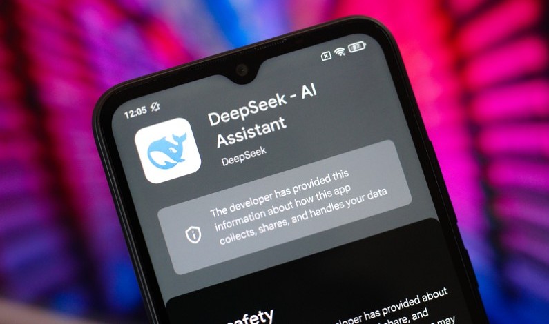 Pagina de informații despre colectarea datelor de pe Google Play pentru DeepSeek