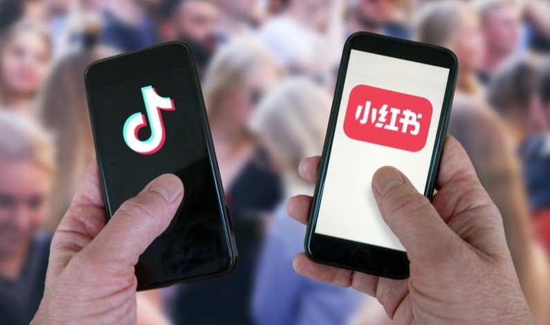 Logourile TikTok și RedNote pe telefoane