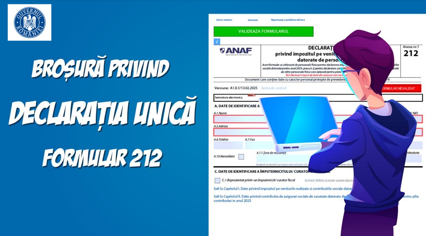 Ghid ANAF privind Declarația Unică 2025 (Formular 212)