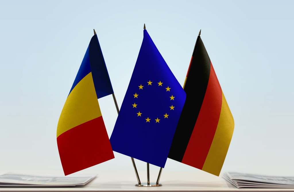 Drapele Romania UE Germania