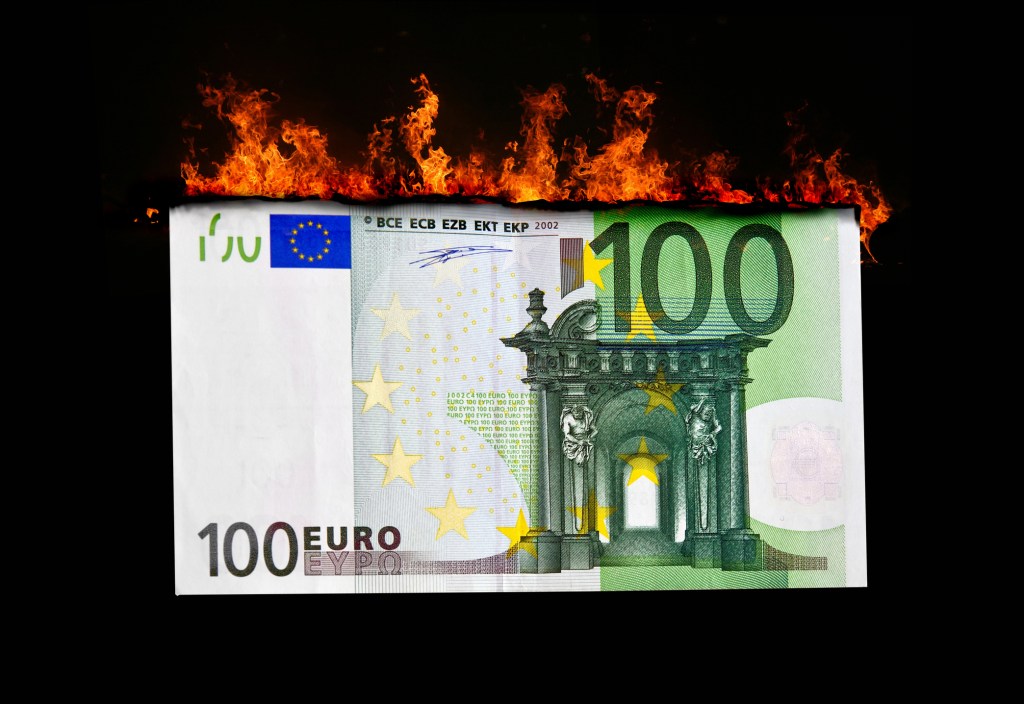 bancnota euro foc