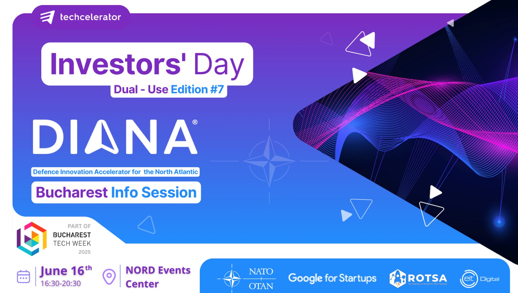 Afiș Techcelerator Investors Day #7