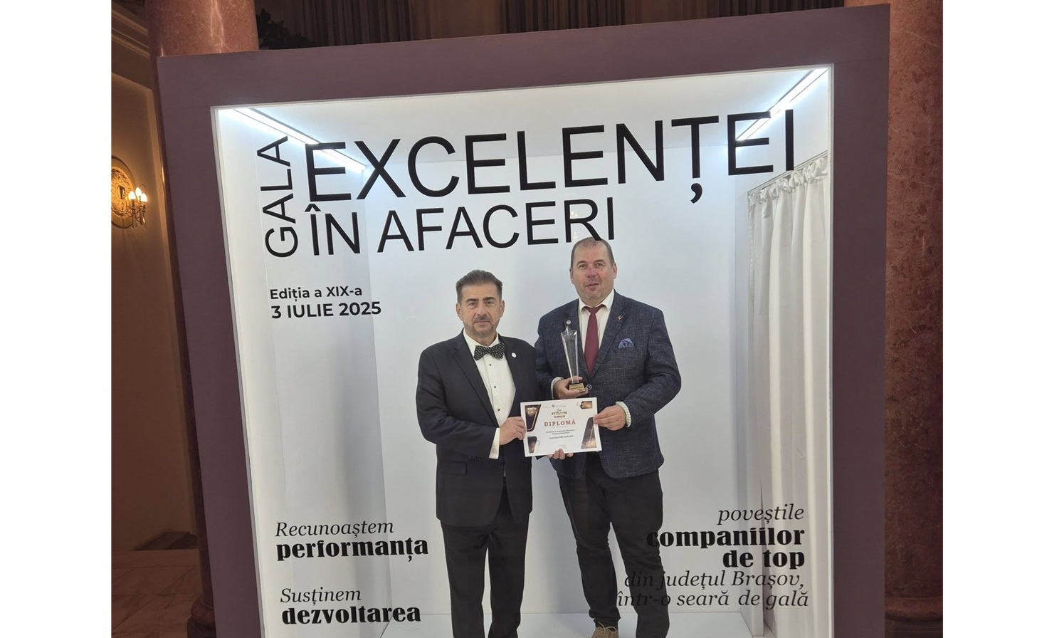 Asociația Pro Afaceri România, premiată la Gala Excelenței în Afaceri, în Brașov