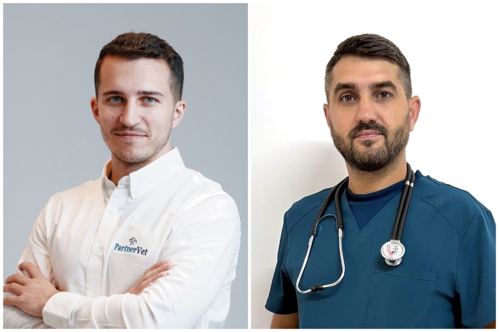 Ioan Masca, CEO PartnerVet și Dr. Cosmin Ribu, co-fondator Supervet