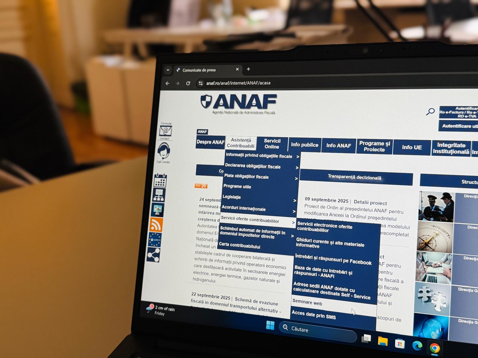 Înscrieri online: TVA, CASS, venituri din meditații și alte subiecte fiscale explicate de ANAF în luna octombrie 2025 