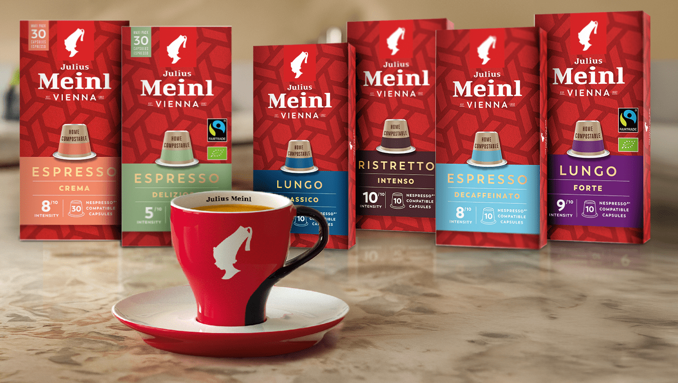 Julius Meinl rescrie experiența capsulelor pentru acasă: un nou design premium, aceeași cafea memorabilă