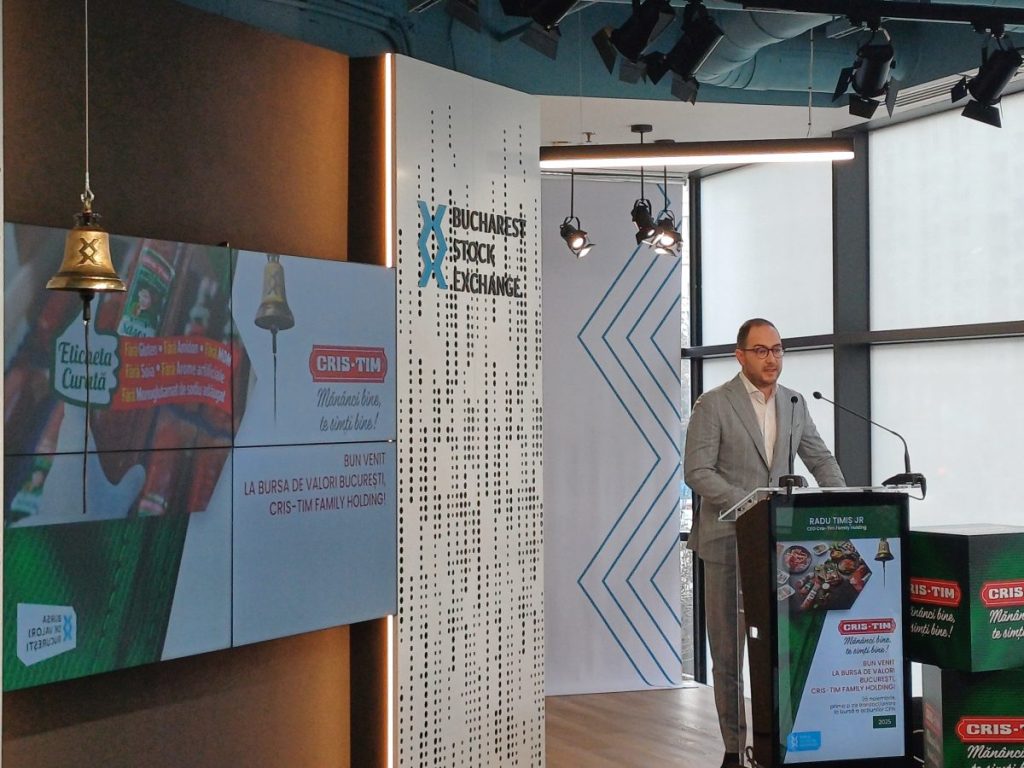 Radu Timiș Jr, CEO Cris-Tim: „Listarea la bursă a fost întotdeauna un deziderat și iată că, astăzi, acest obiectiv a devenit realitate”/FOTO: Bogdan Groșereanu