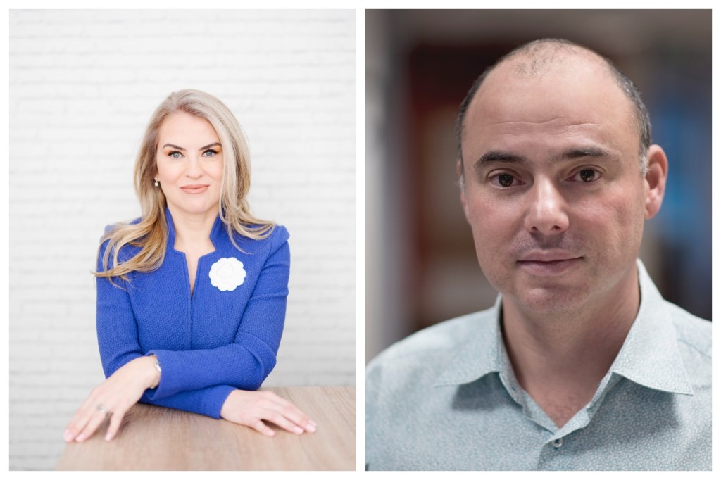 Adela Grigoriu, cofondator și CEO Co-Factor; Zemy Apfelbaum, Managing Director Wizrom Software