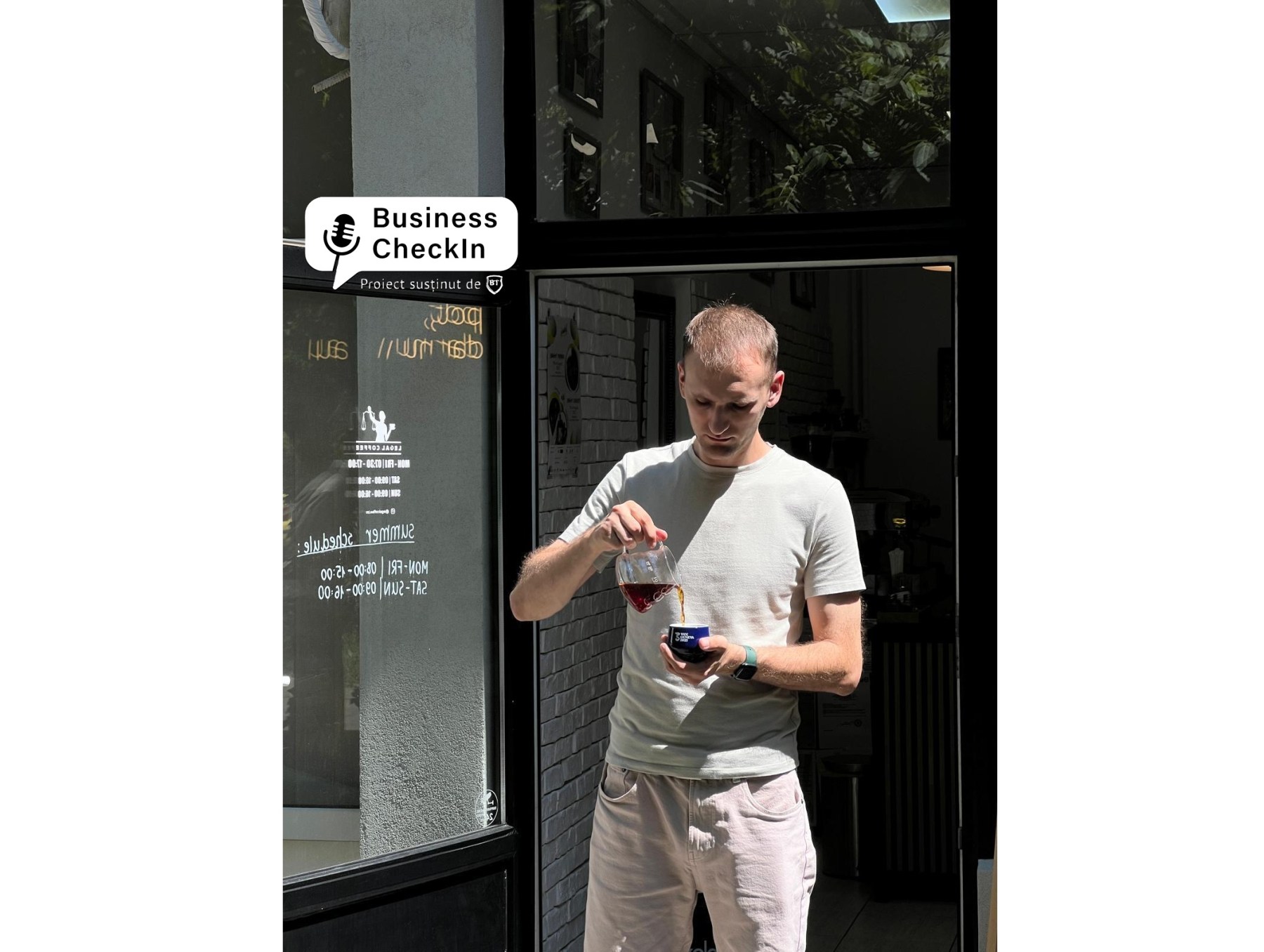 Business CheckIn. Până la Barou, barista. Un tânăr din Timișoara și-a deschis cafenea lângă facultatea de Drept pe care o urma