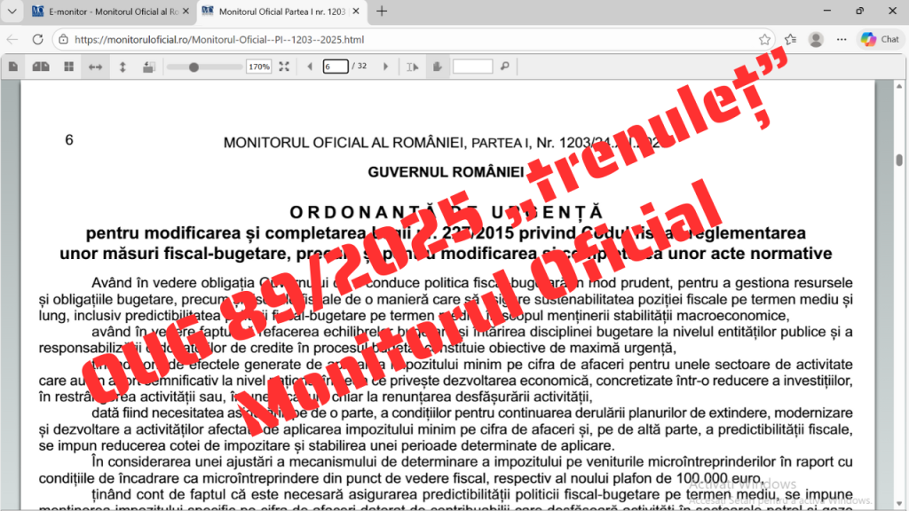 ordonanta trenulet 89-2025