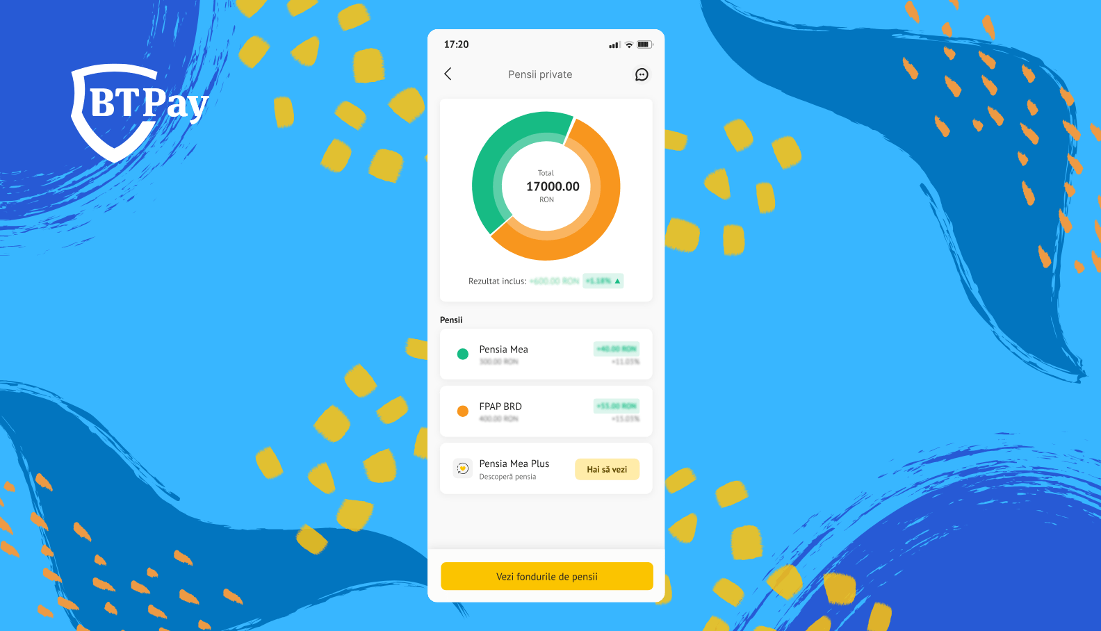 Clienții BRD Pensii pot accesa în BT Pay informații despre economiile din Pilonul 2
