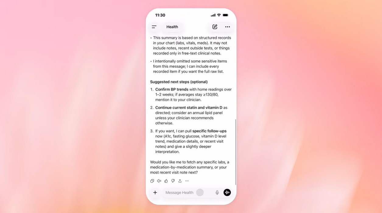 OpenAI lansează ChatGPT Health, o soluție cu inteligență artificială pentru sănătate