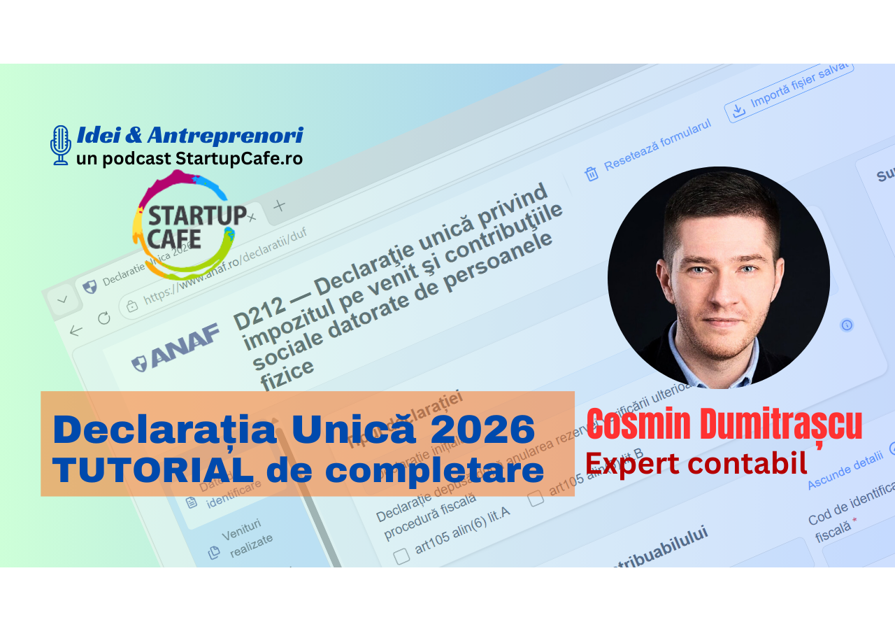 Tutorial Declaratia Unica 2026 - Cosmin Dumitrascu