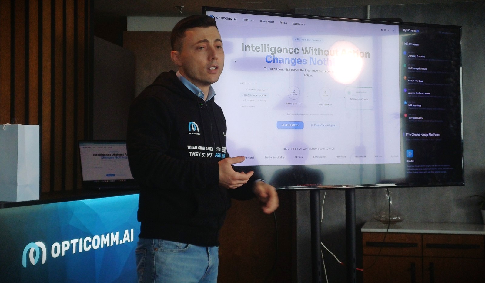 Cristi Movilă, co-fondator și CEO OptiComm.AI