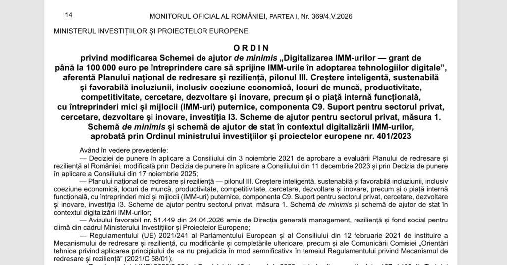 Oridnul 606_digitalizare_IMM_PNRR