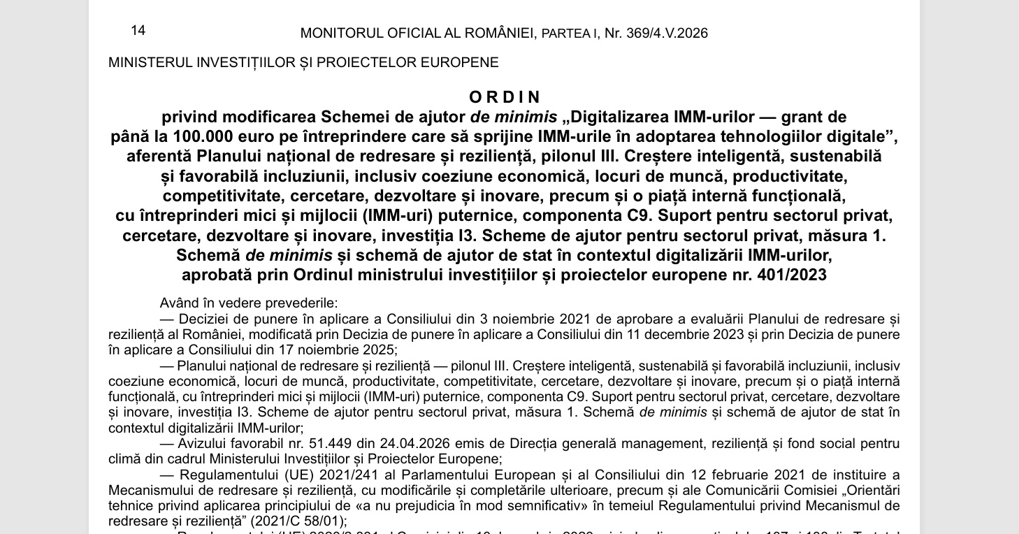 Oridnul 606_digitalizare_IMM_PNRR