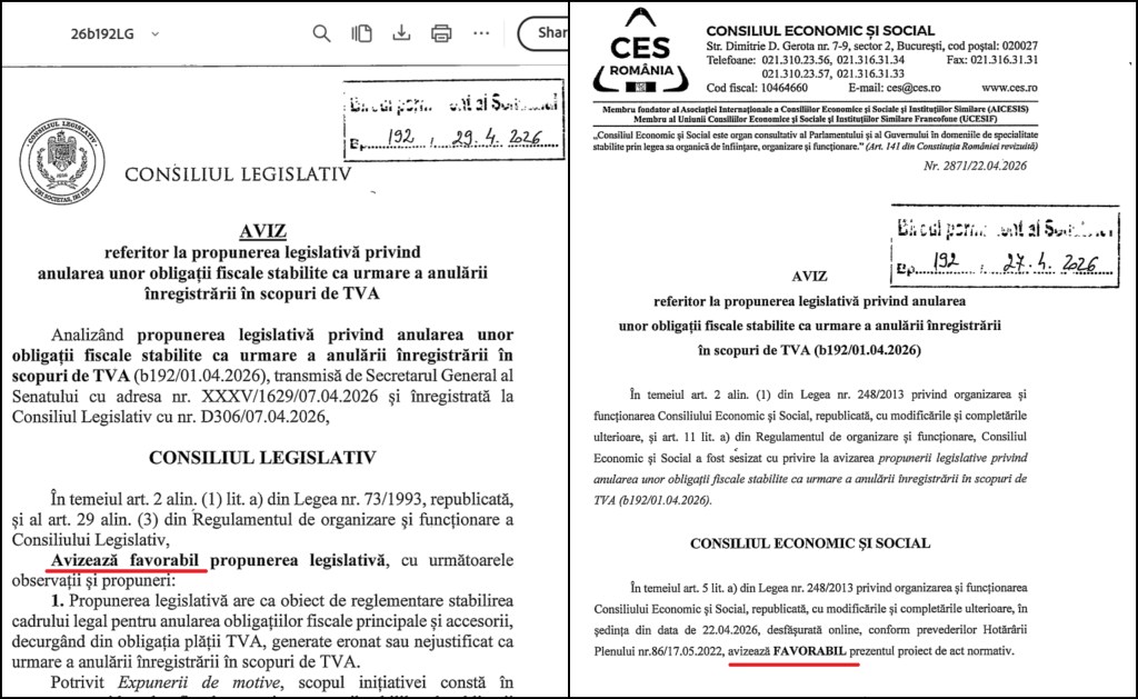 avize favoabile Consiliul Legislativ-CES-amnistie-fiscala-2026