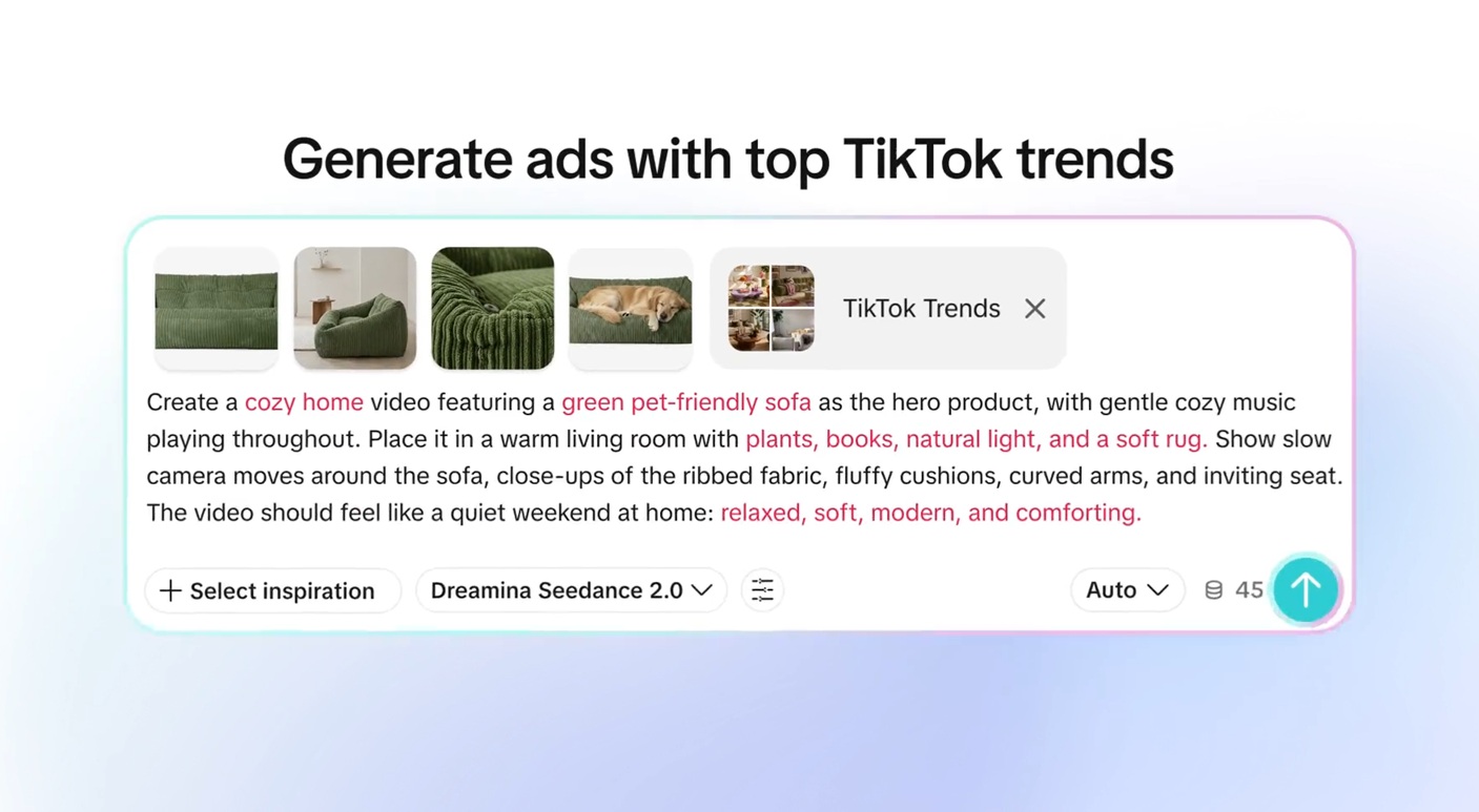 TikTok lansează un agent de inteligență artificială pentru marketeri și agenții de publicitate