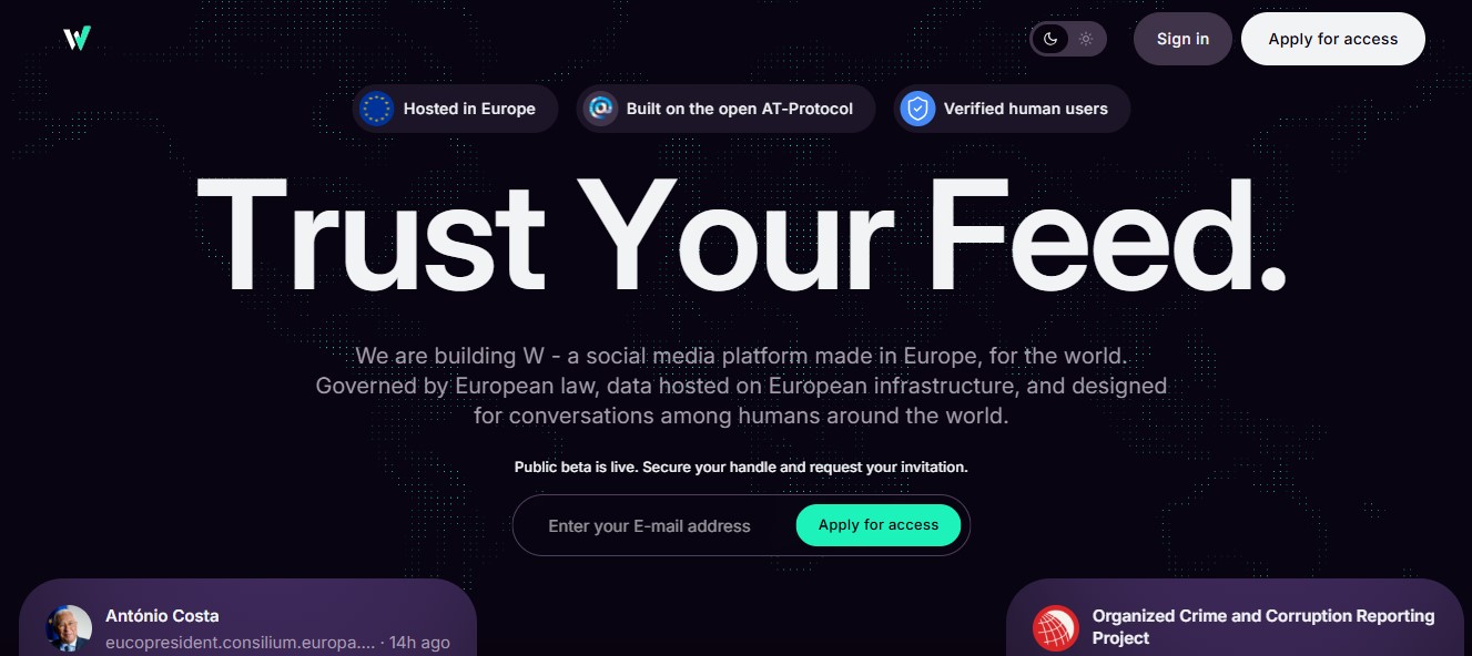 Noua miză a rețelelor sociale europene: startup-ul suedez W se lansează și intră pe terenul pe care joacă și eYou, platforma dezvoltată în România, ajunsă la 75.000 de utilizatori
