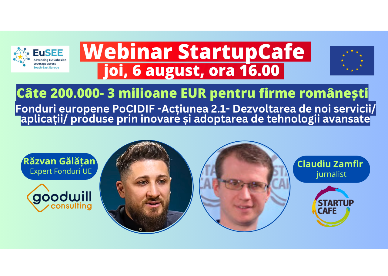 webinar StartupCafe Fonduri europene