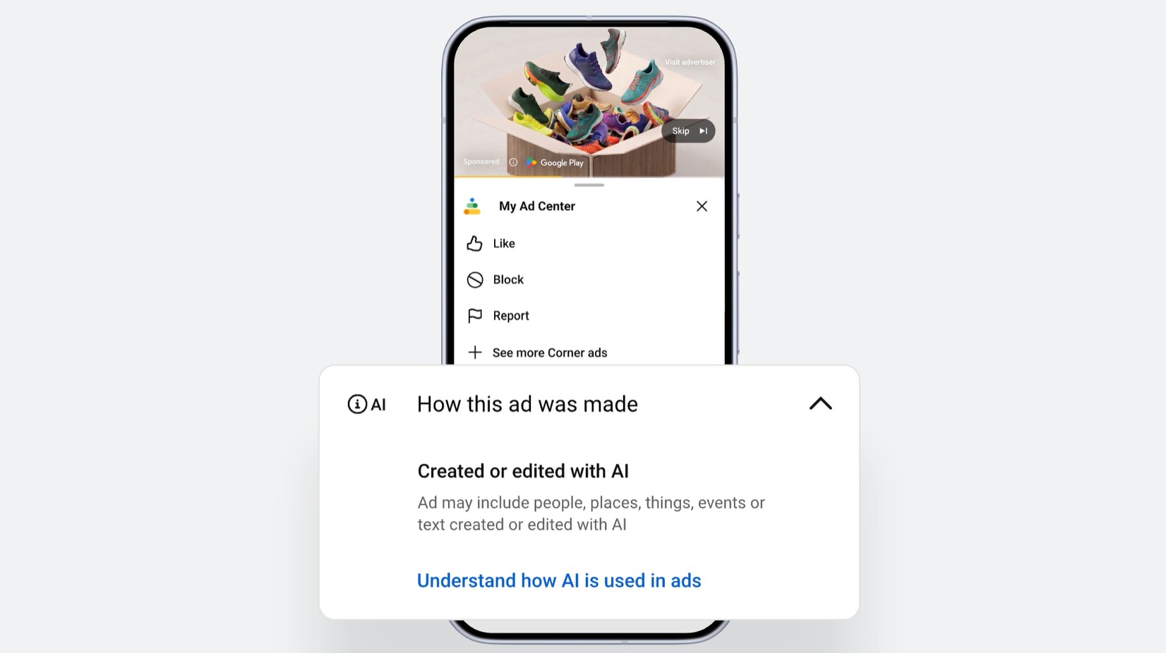 Google introduce etichete de utilizare a inteligenței artificiale în reclamele rulate prin Google Ads