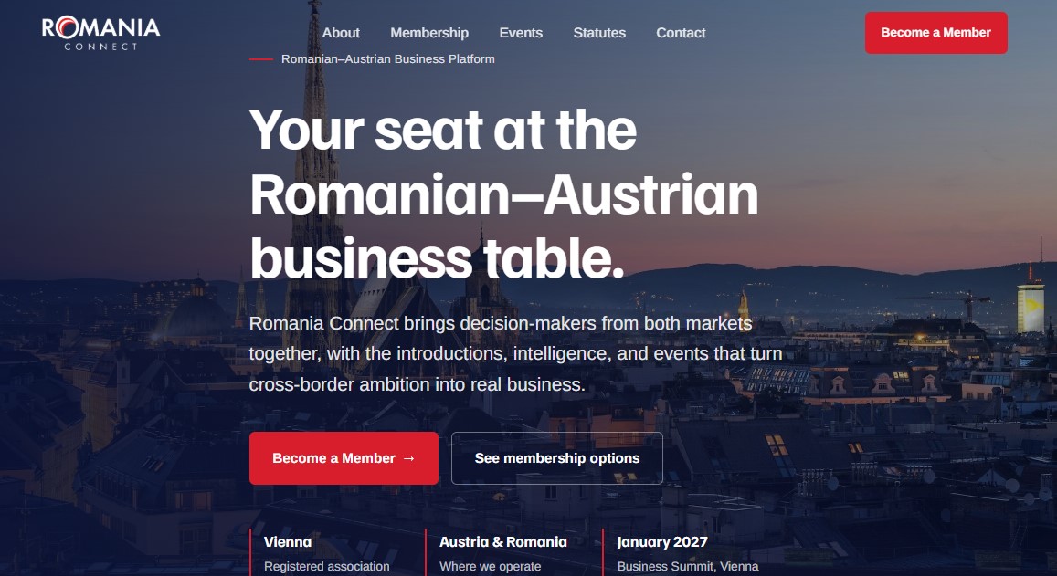 O nouă platformă conectează firmele românești cu parteneri din Austria. Taxele pornesc de la 150 EUR pe an