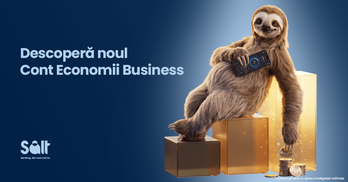 Salt Bank lansează Contul Economii Business, cu o dobândă de până la 4% pe an, și o aplicație de POS