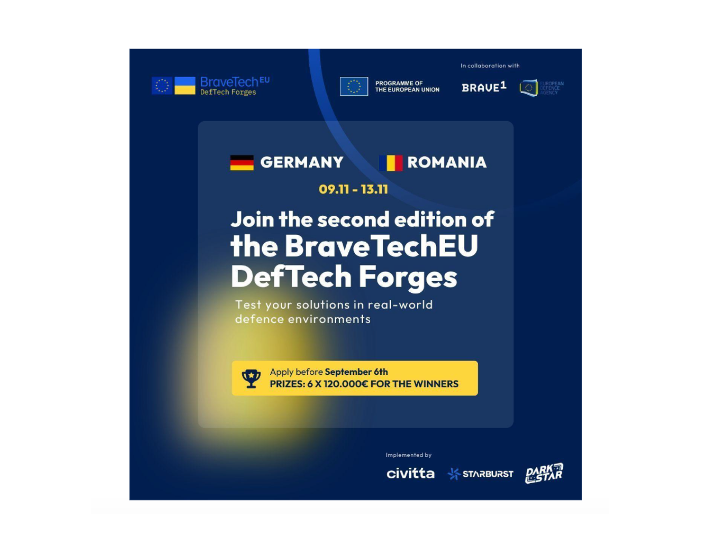 BraveTechEU DefTech Forges ajunge în România: inovatorii europeni din domeniul apărării își testează soluțiile în condiții operaționale reale (P)