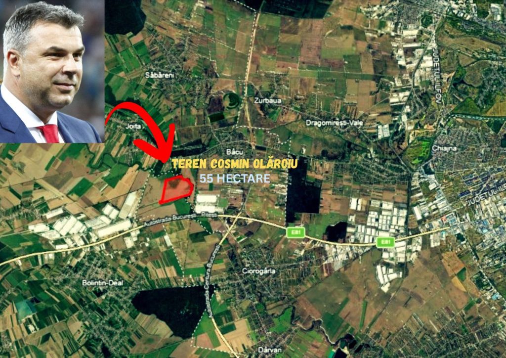 Cosmin Olăroiu pregătește hale și birouri pe 55 de hectare lângă București. Terenurile ar putea valora circa 20 milioane EUR