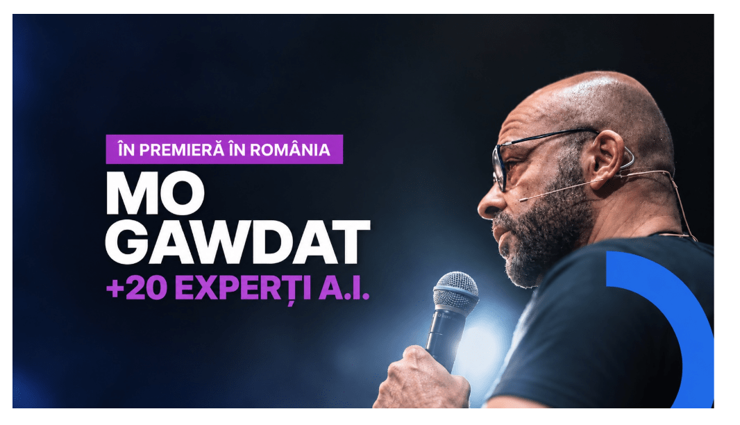 Tehnologia AI între utopie și distopie: Mo Gawdat și alți 20 de experți tech dezbat tema zilei la IQ Digital Summit Bucharest, pe 15 octombrie