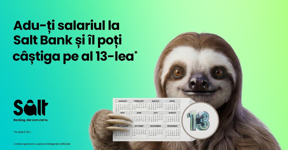 Salt Bank lansează „Al 13-lea salariu”: clienții pot câștiga încă un salariu, de până la 25.000 de lei